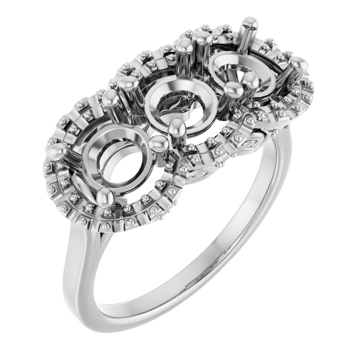 Three-Stone Anniversary Band