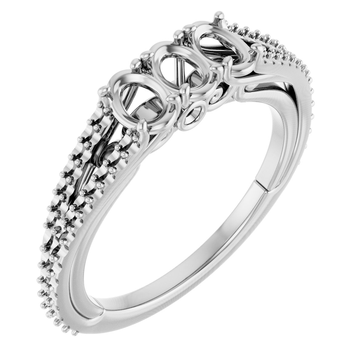 Three-Stone Anniversary Band