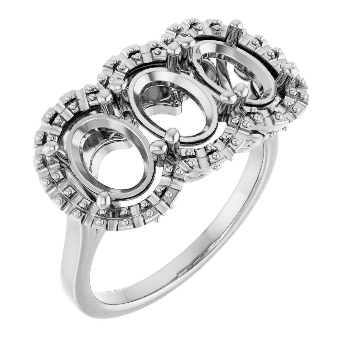 Three-Stone Anniversary Band