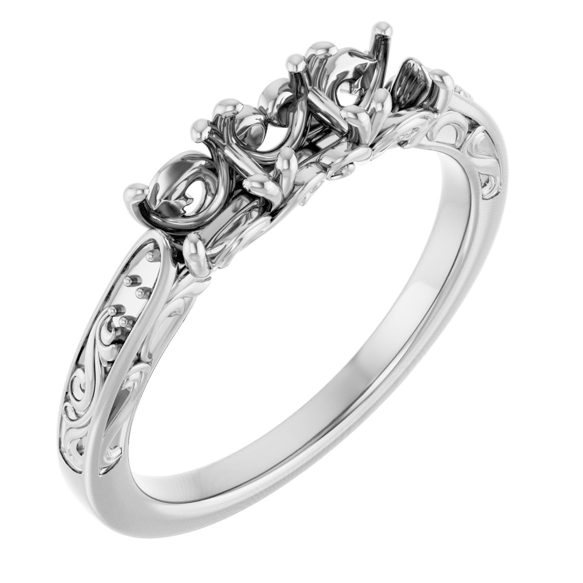 Platinum 3/4 CTW Natural Diamond Anniversary Band