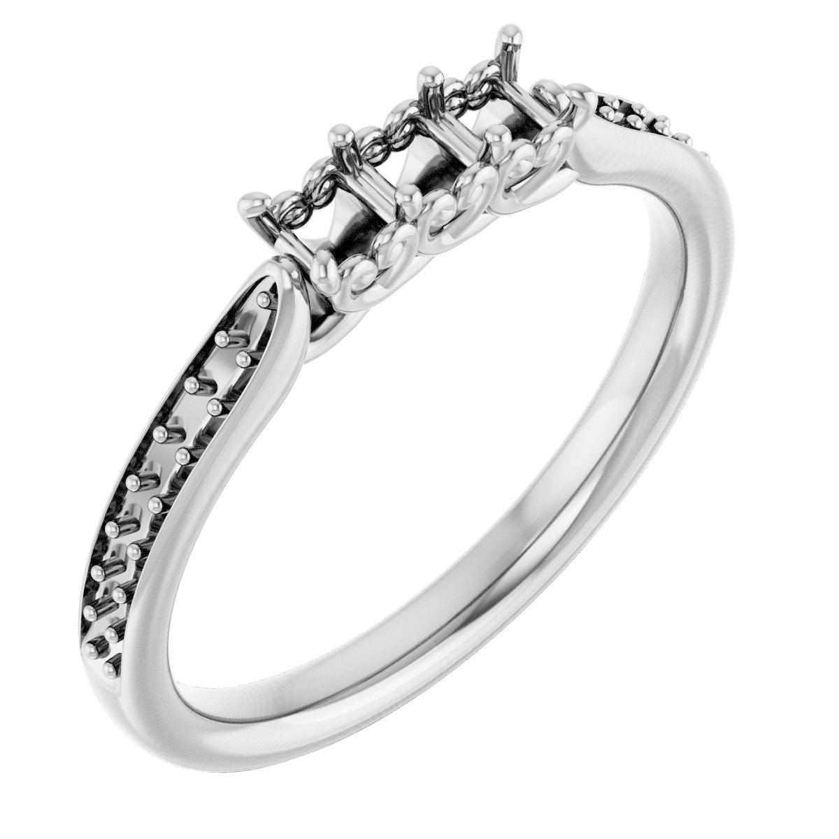 Three-Stone Anniversary Band