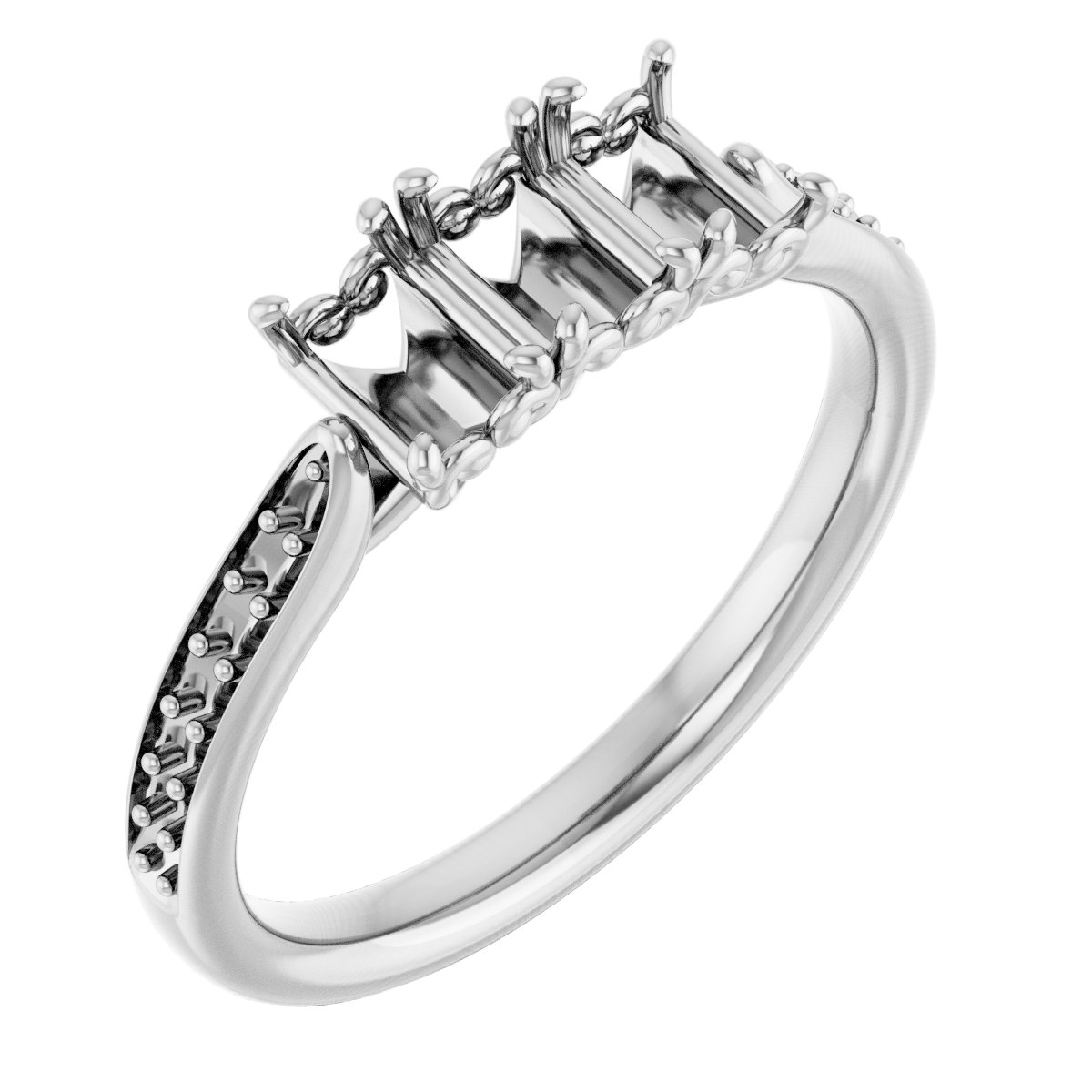 Three-Stone Anniversary Band