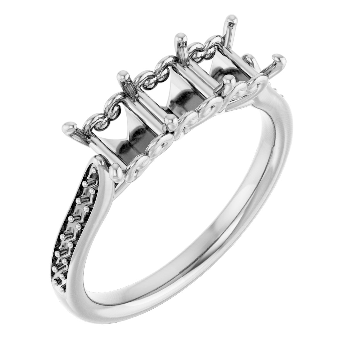 Three-Stone Anniversary Band