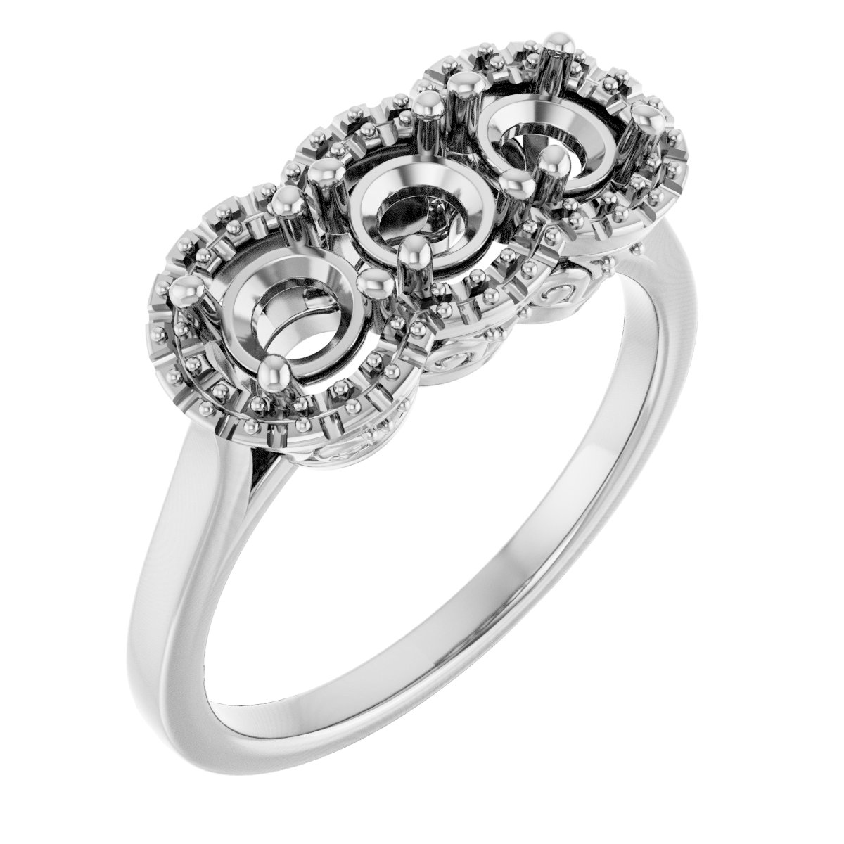 Three-Stone Anniversary Band