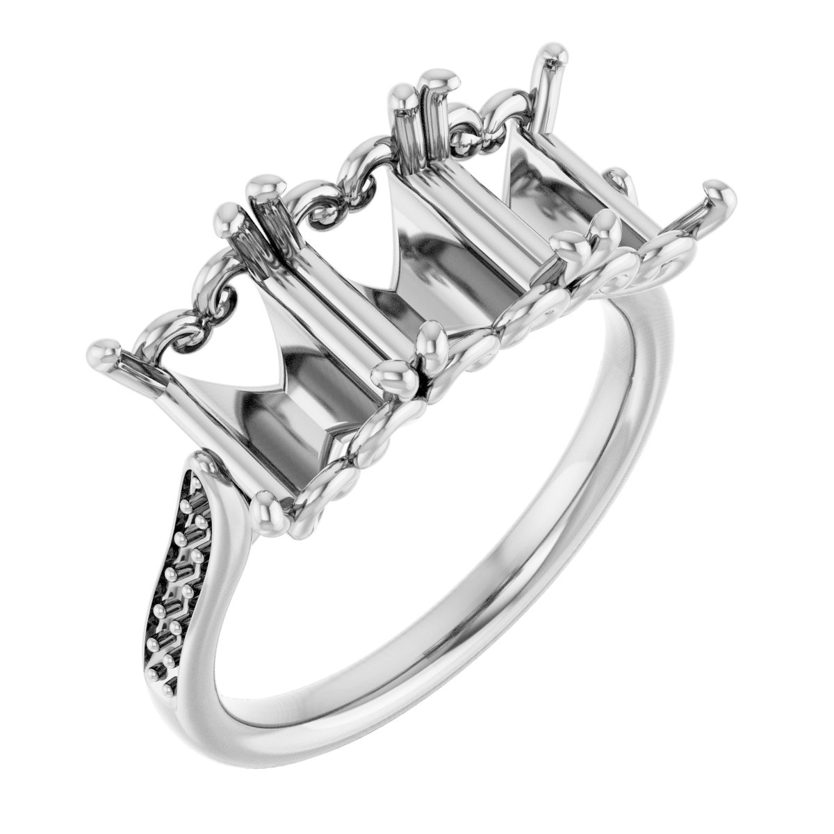 Three-Stone Anniversary Band