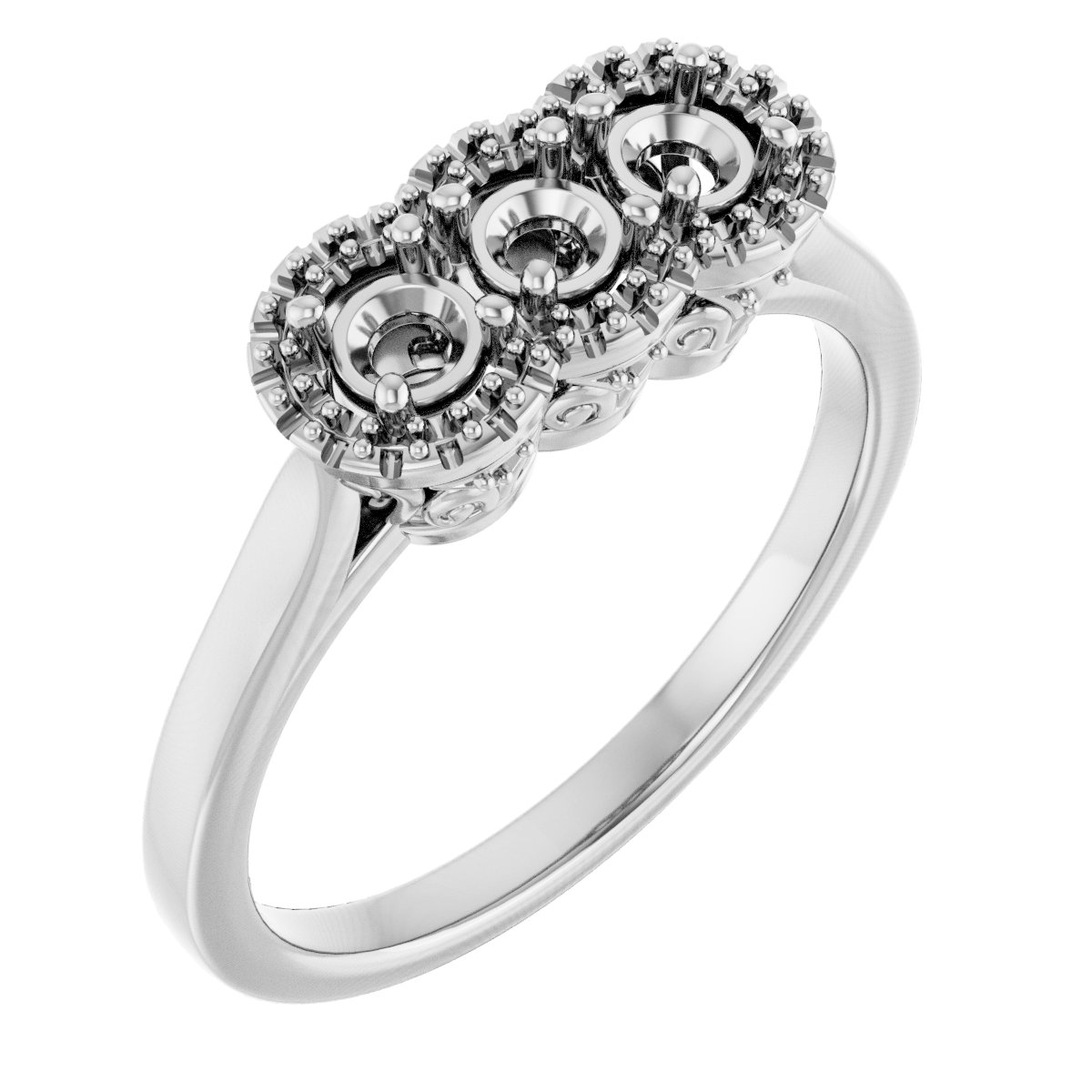 Three-Stone Anniversary Band