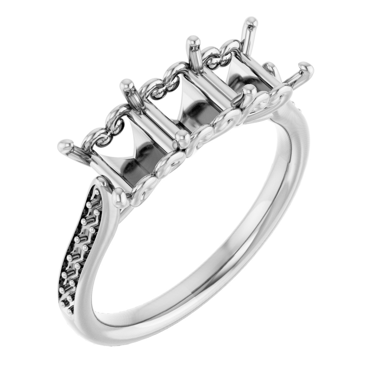 Three-Stone Anniversary Band
