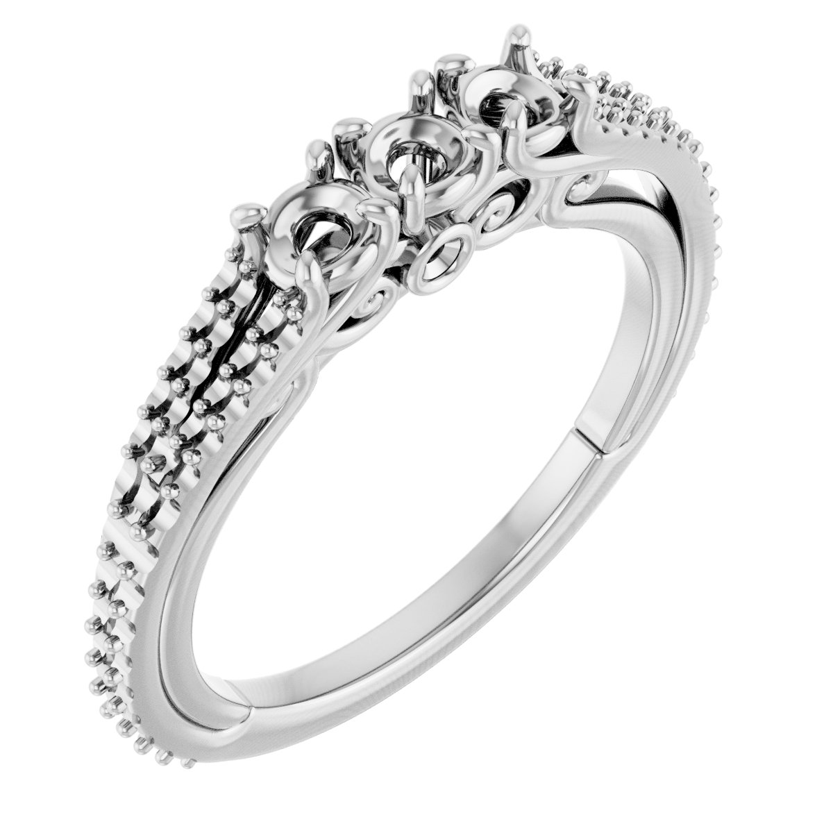Three-Stone Anniversary Band