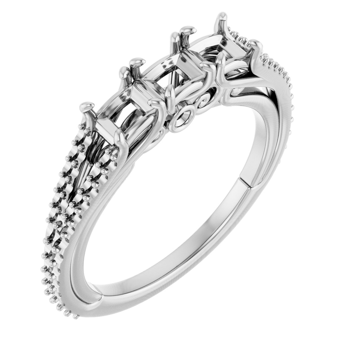 Three-Stone Anniversary Band