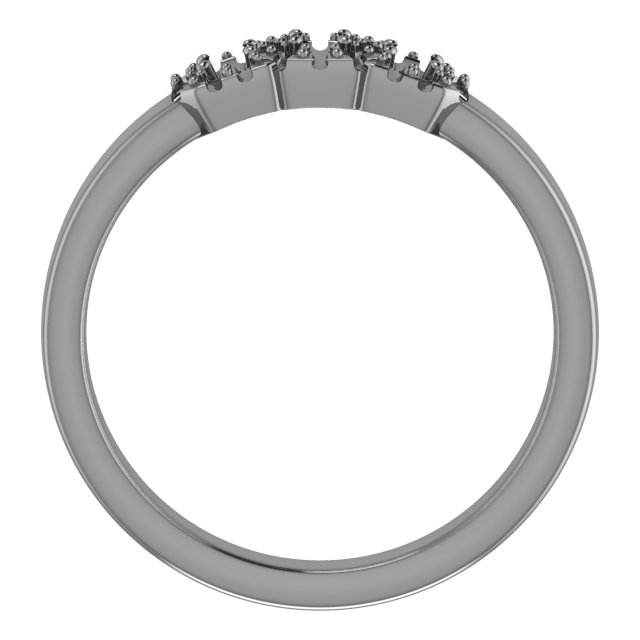 4x4 mm Square Three-Stone Halo-Style Engagement Ring Mounting view 2
