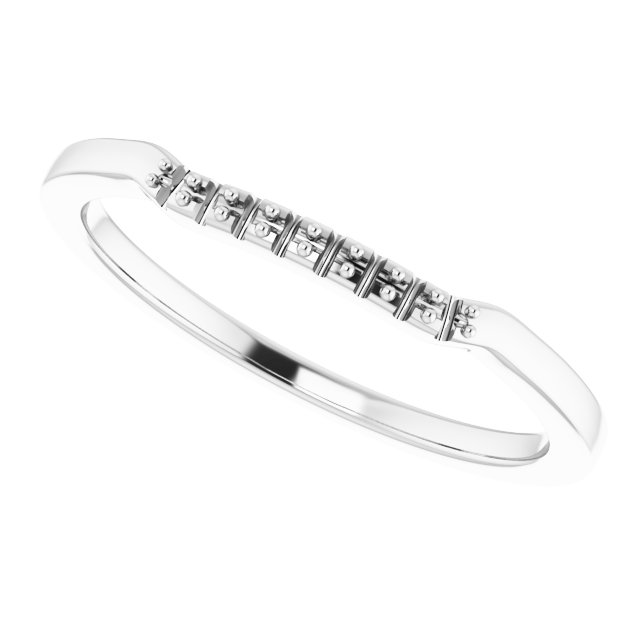 Band Mounting for 4 mm Square Ring view 5