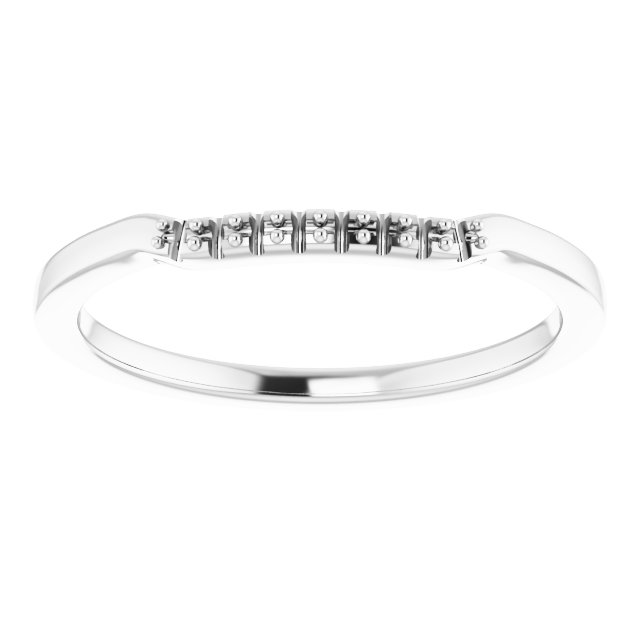 Band Mounting for 4 mm Square Ring view 3