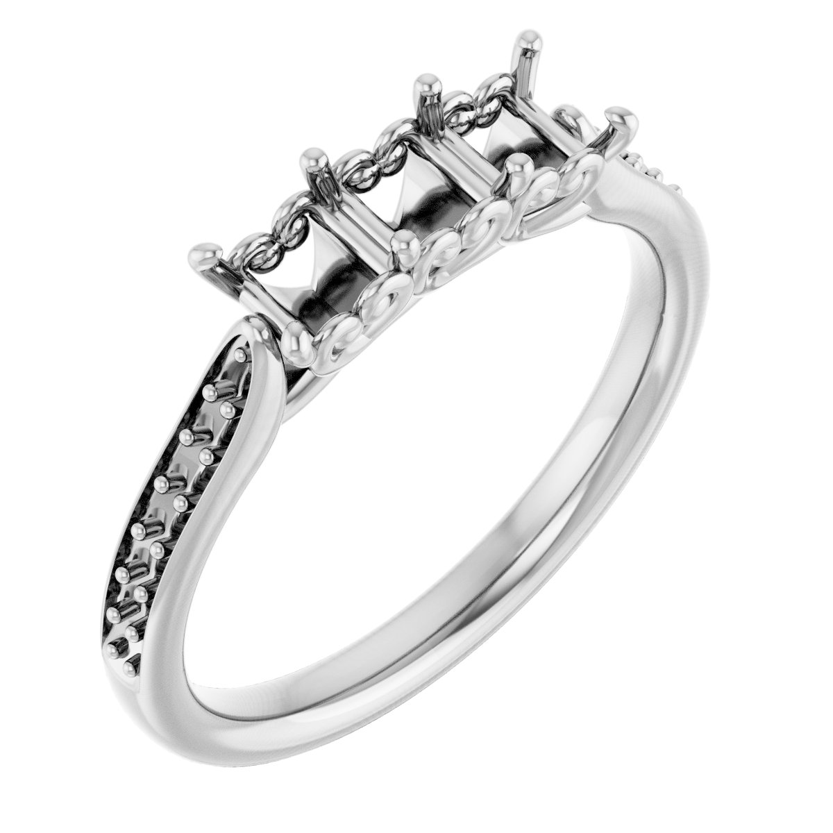 Three-Stone Anniversary Band