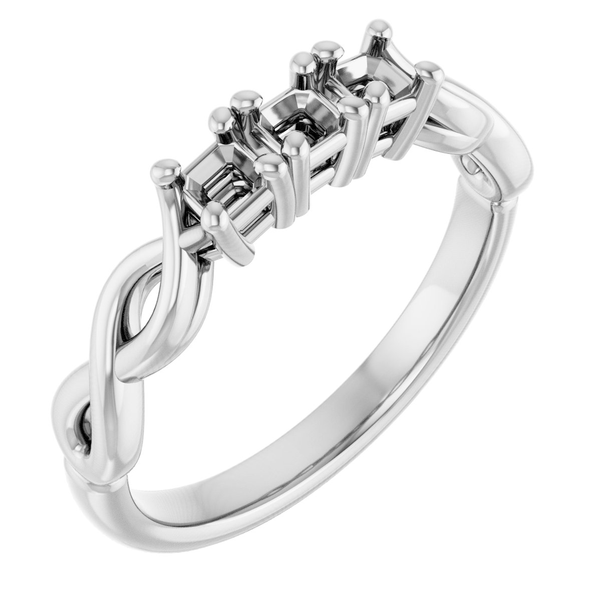 Three-Stone Anniversary Band