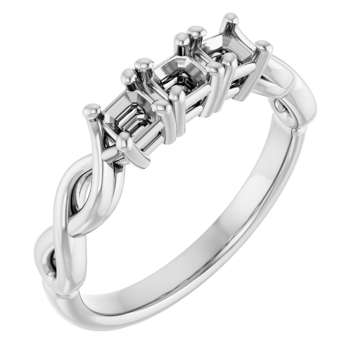 Three-Stone Anniversary Band