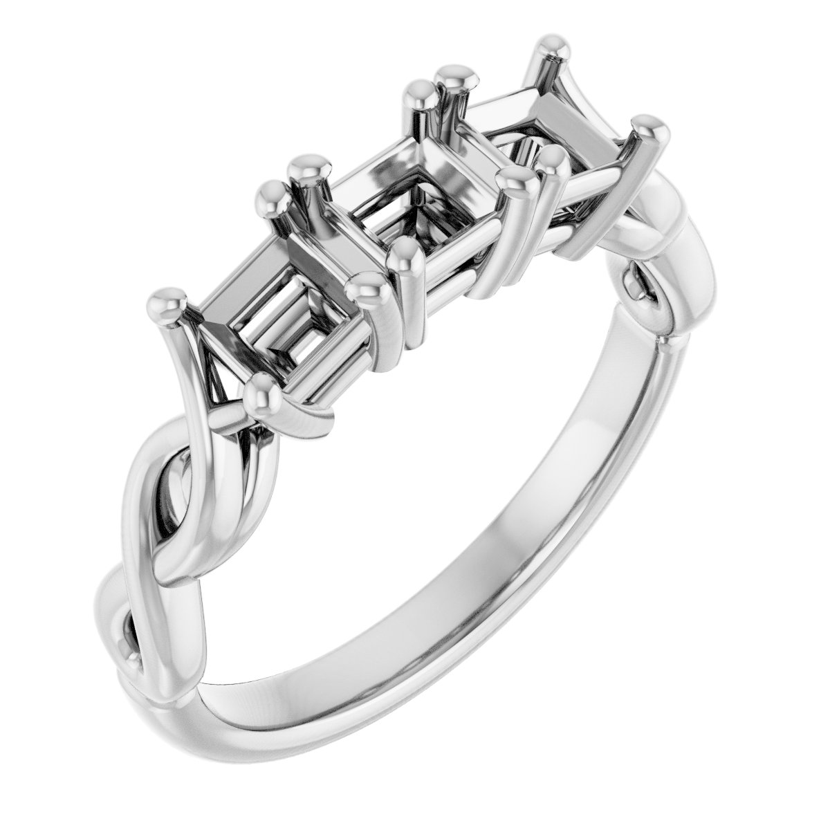 Three-Stone Anniversary Band