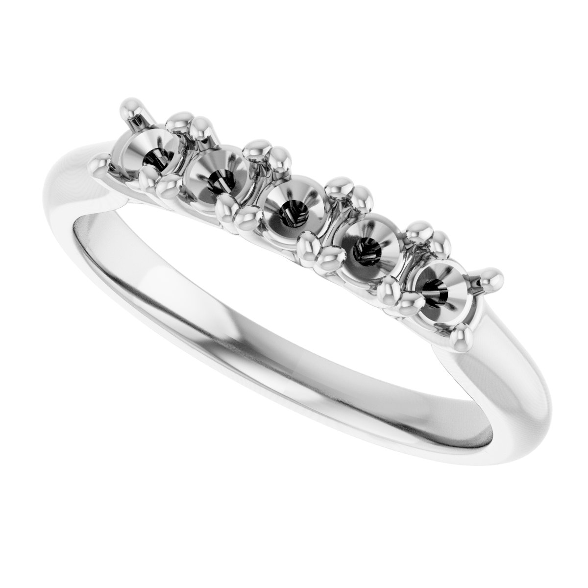 14K White 1/2 CTW Diamond Anniversary Band 