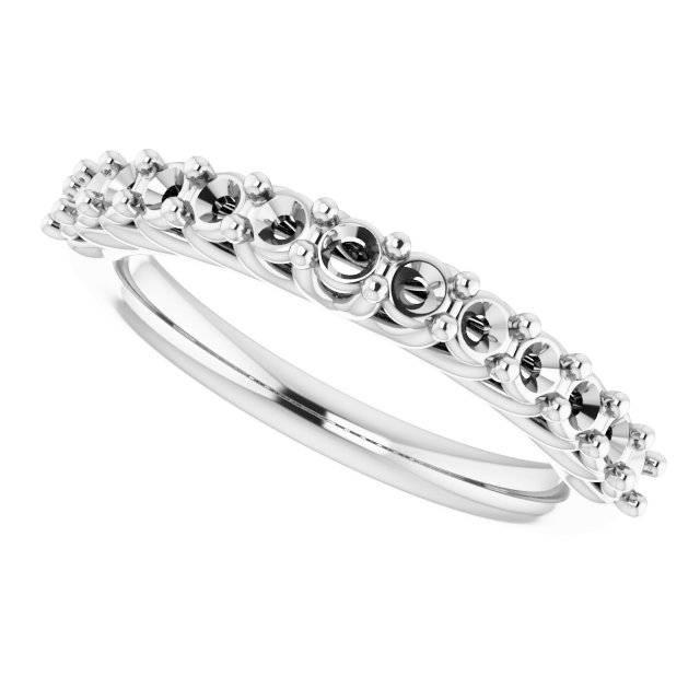 14K White 5/8 CTW Diamond Anniversary Band