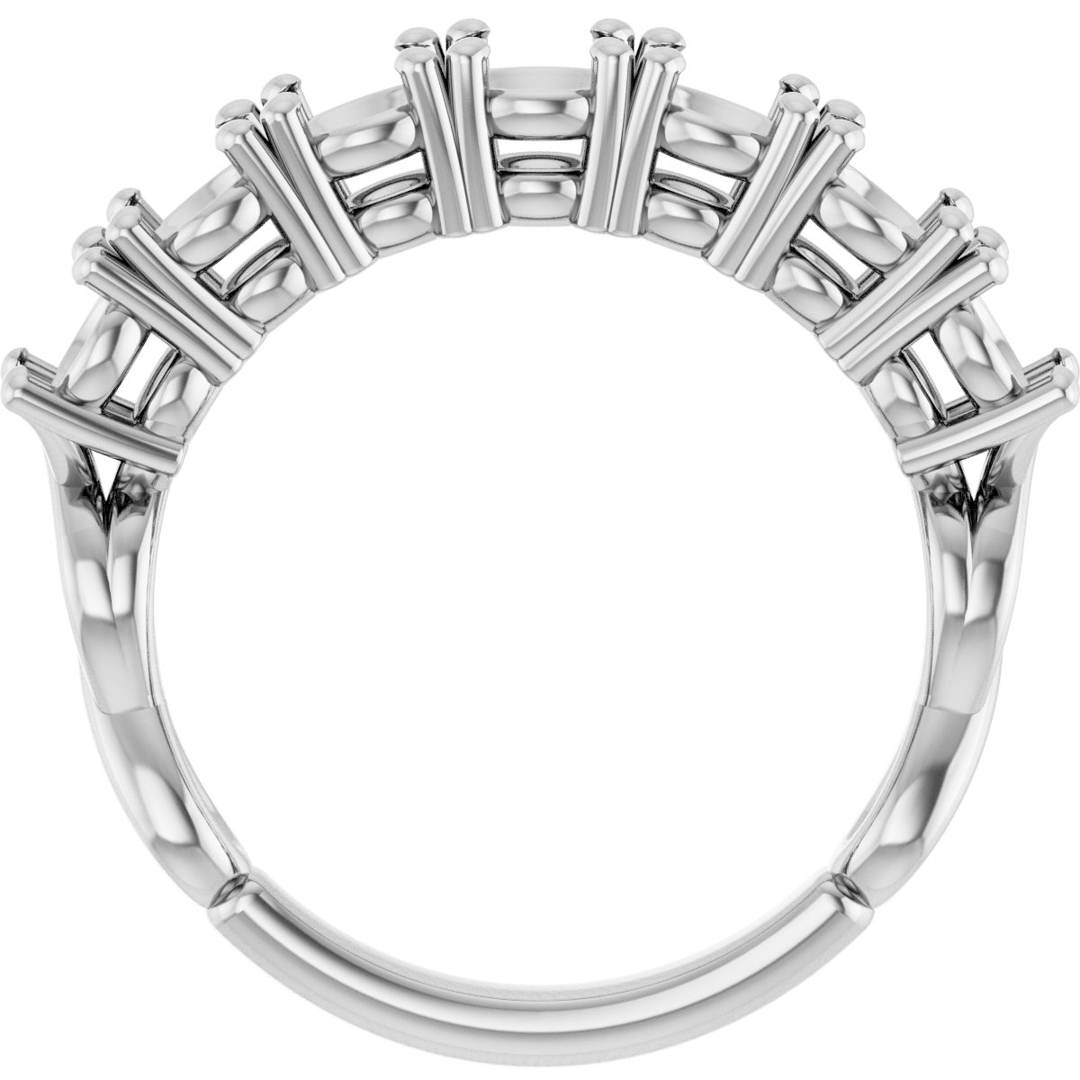 14K White 1 3/4 CTW Diamond Anniversary Band