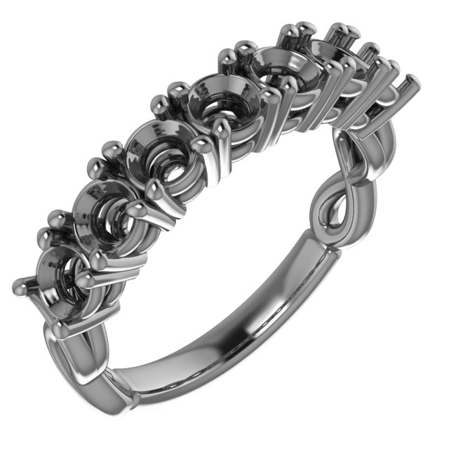 Infinity-Style 7-Stone Anniversary Ring