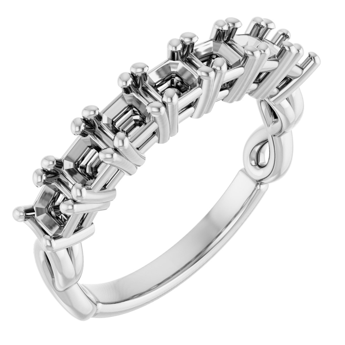 Seven-Stone Infinity-Inspired Anniversary Band
