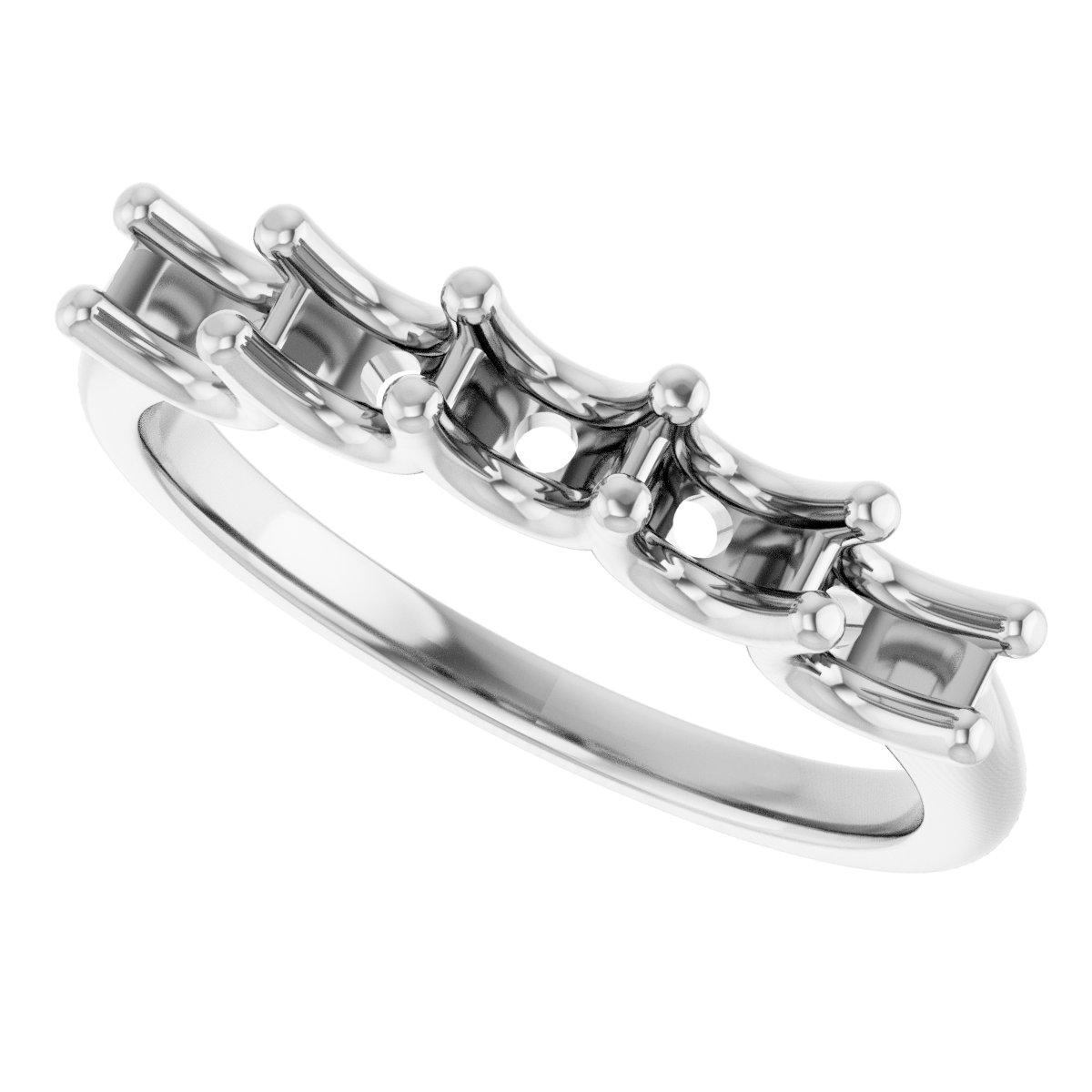 14K White 1 CTW Diamond Anniversary Band