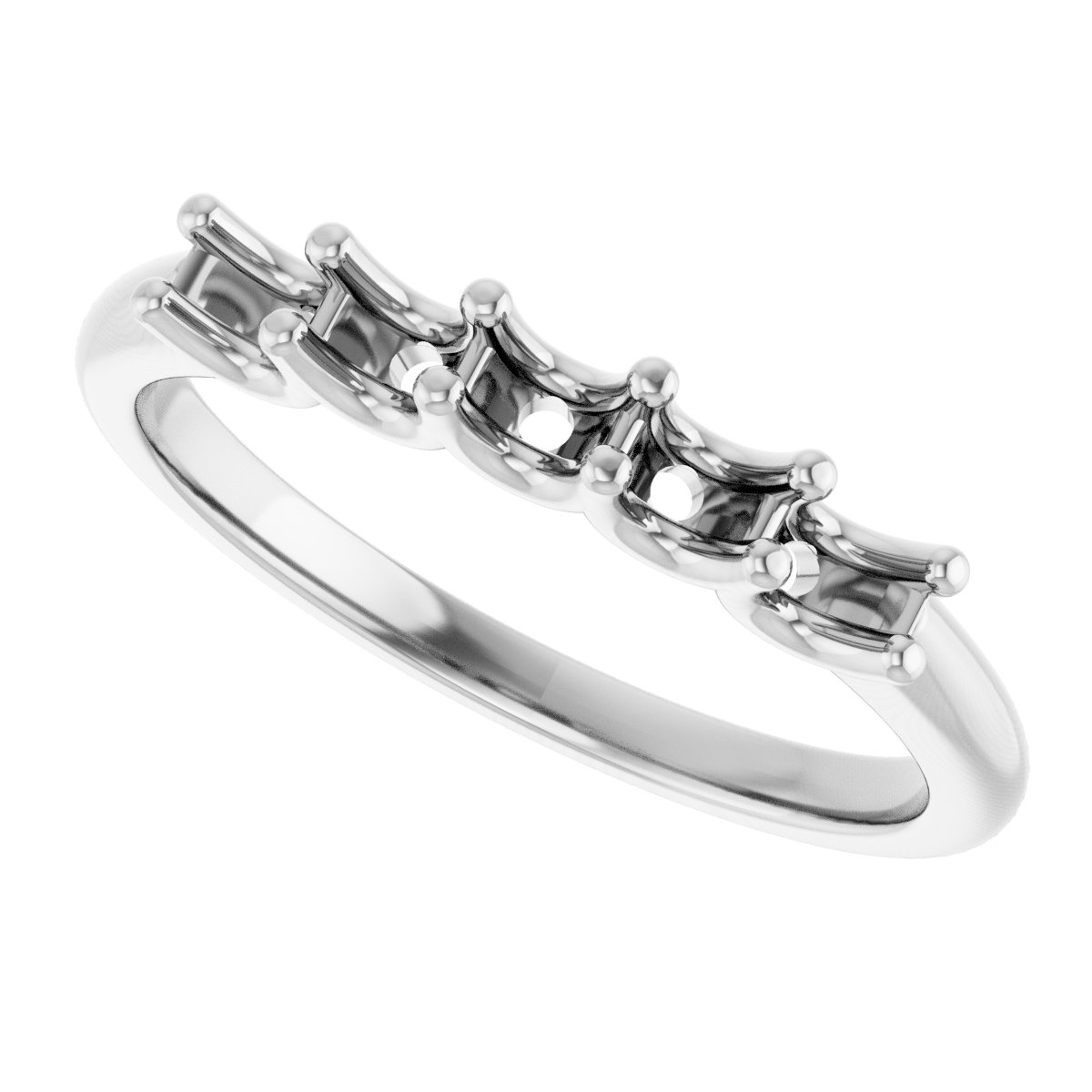 14K White 1/2 CTW Diamond Anniversary Band  