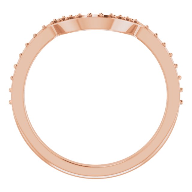 14K Rose 1/5 CTW Natural Diamond Matching Band-2