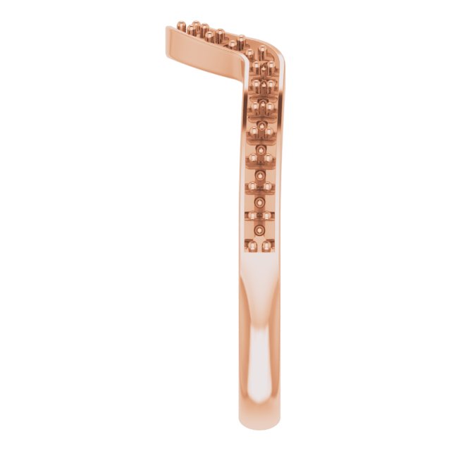 14K Rose 1/5 CTW Natural Diamond Matching Band-4