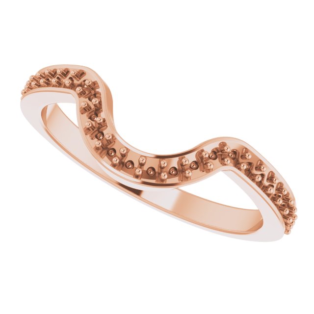 14K Rose 1/5 CTW Natural Diamond Matching Band-5