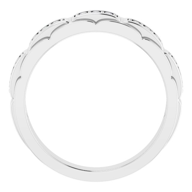 14K White 1/4 CTW  Natural Diamond Ring