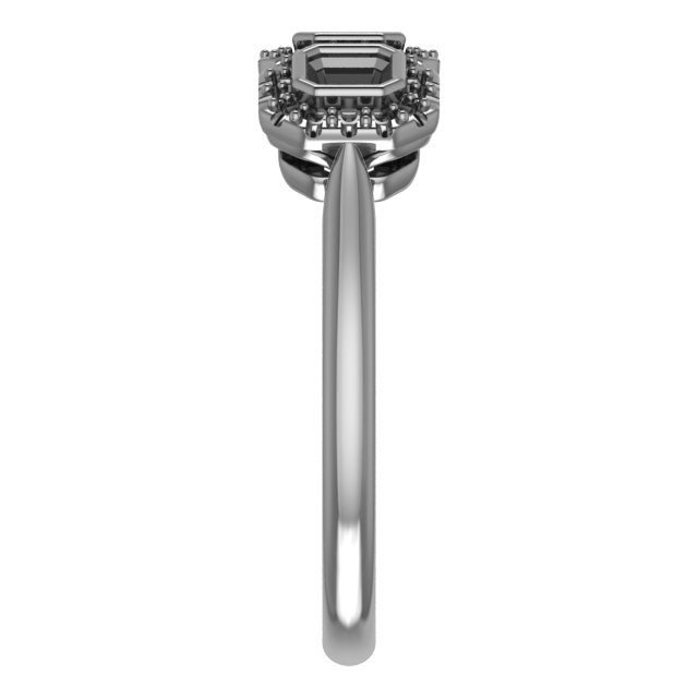 3.75 mm Round Anniversary Band Mounting view 4