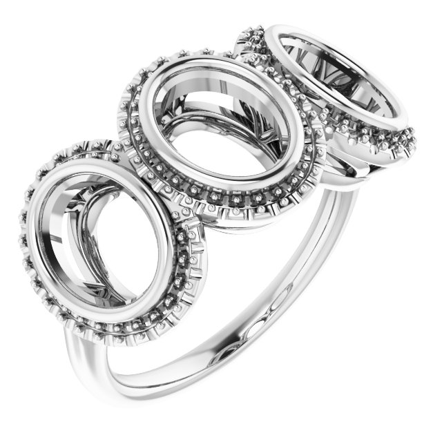 Three-Stone Anniversary Band