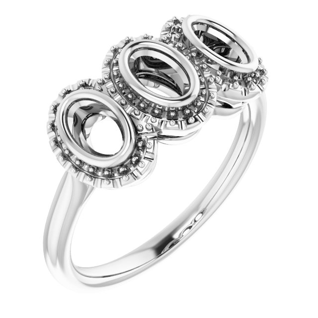 Three-Stone Anniversary Band