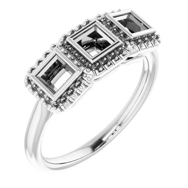 Three-Stone Anniversary Band