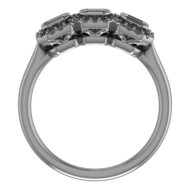 3.75 mm Round Anniversary Band Mounting view 2