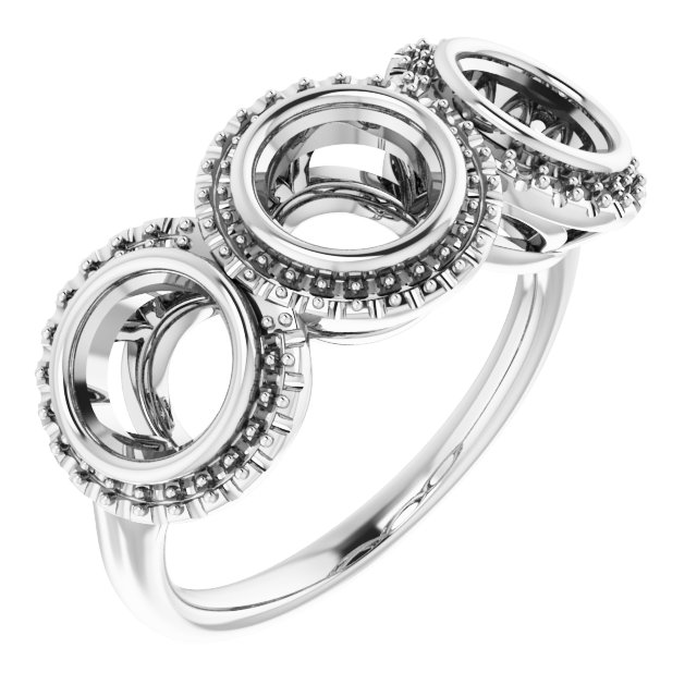 Three-Stone Anniversary Band