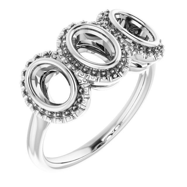 Three-Stone Anniversary Band