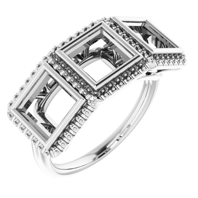 Three-Stone Anniversary Band