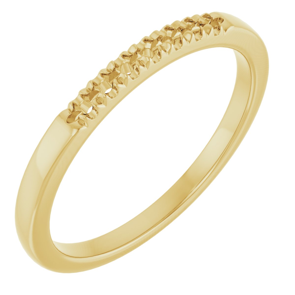 14K Yellow 1/10 CTW Natural Diamond Anniversary Band