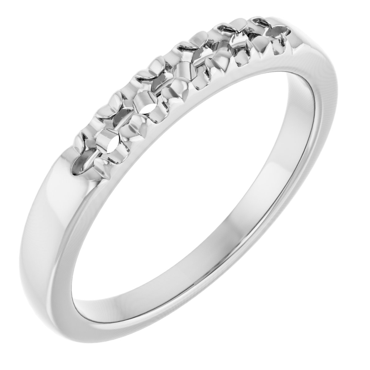 14K White 1/3 CTW Diamond French-Set Anniversary Band 