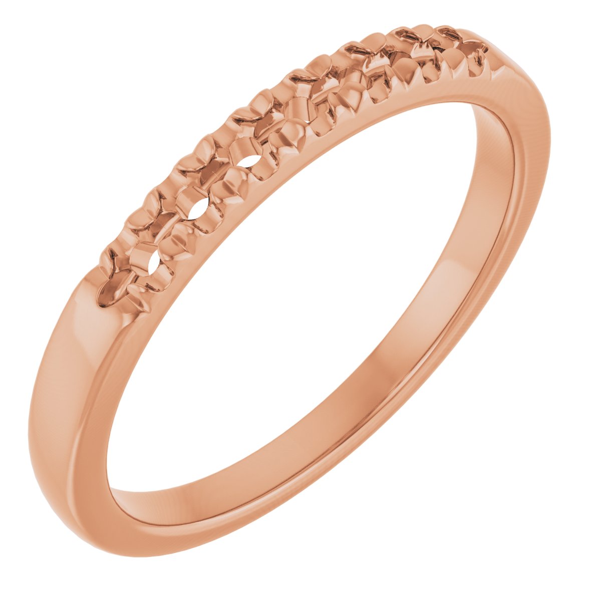 14K Rose 1/5 CTW Lab-Grown Diamond Anniversary Band