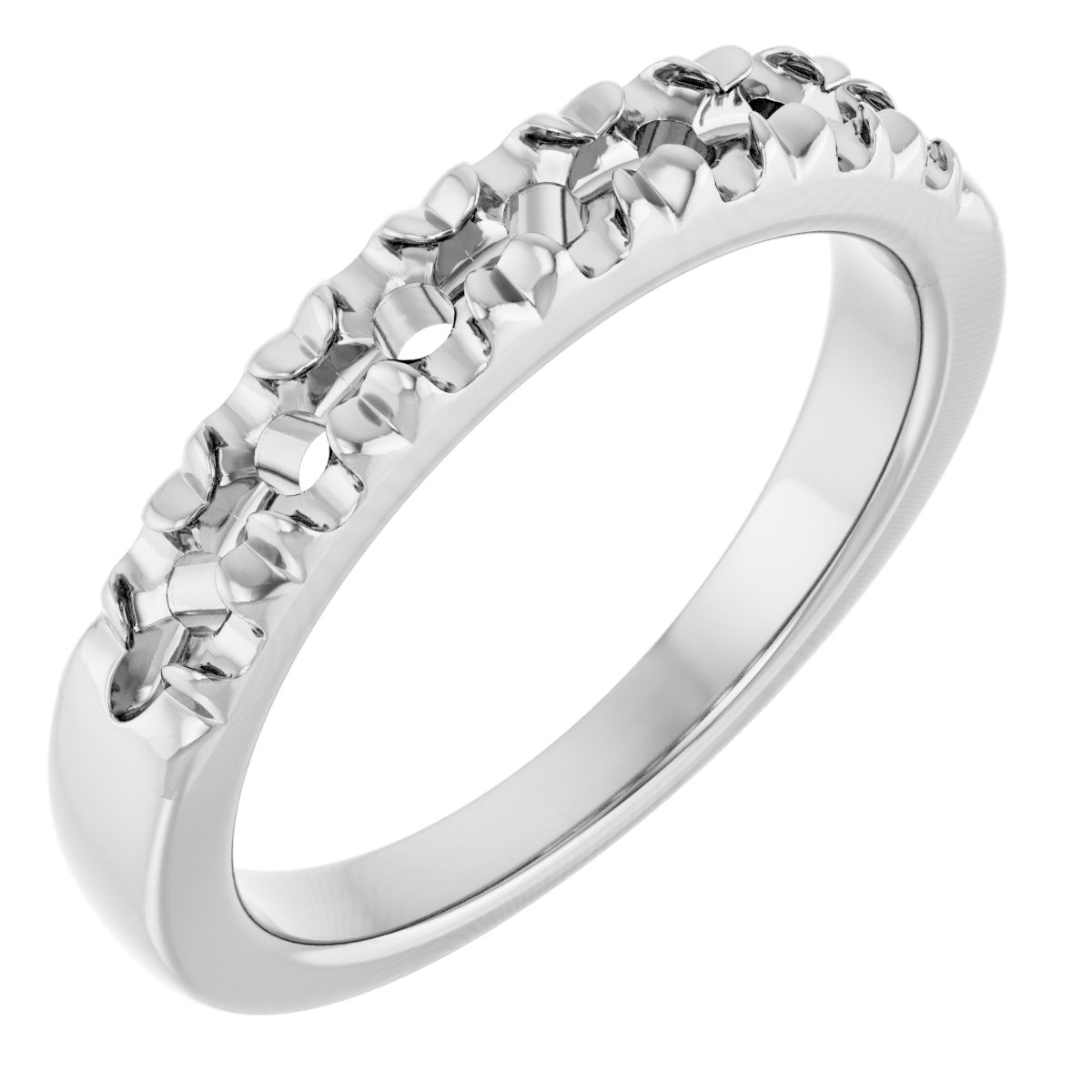 14K White 3/4 CTW Natural Diamond Anniversary Band