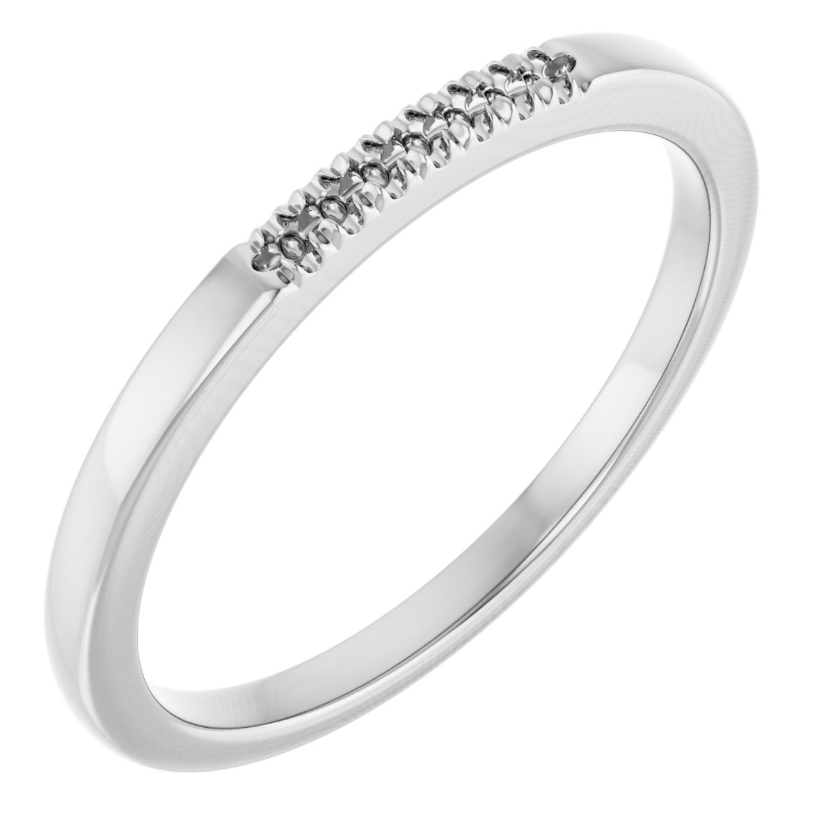 French-Set Seven-Stone Anniversary Band