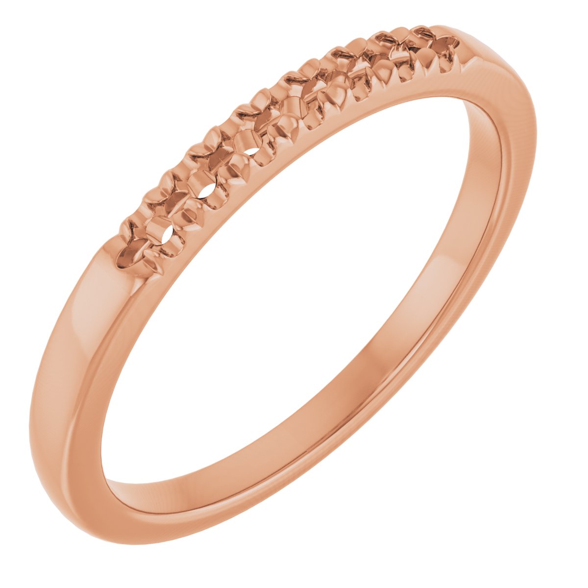 14K Rose 1/6 CTW Natural Diamond Anniversary Band