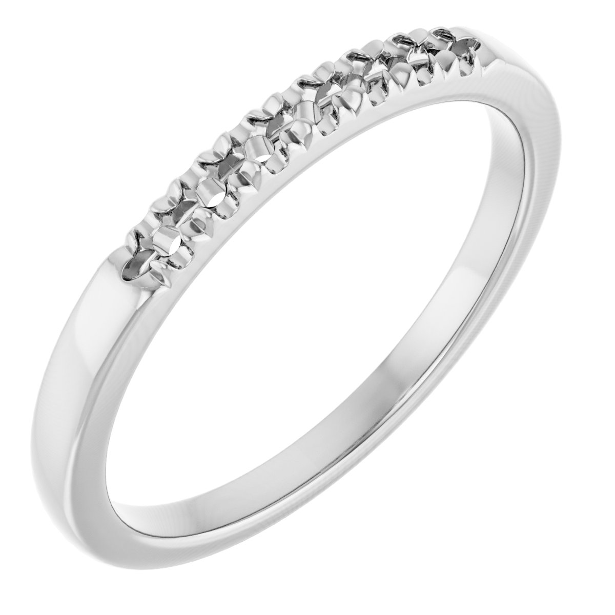 14K White 1/6 CTW Natural Diamond Anniversary Band