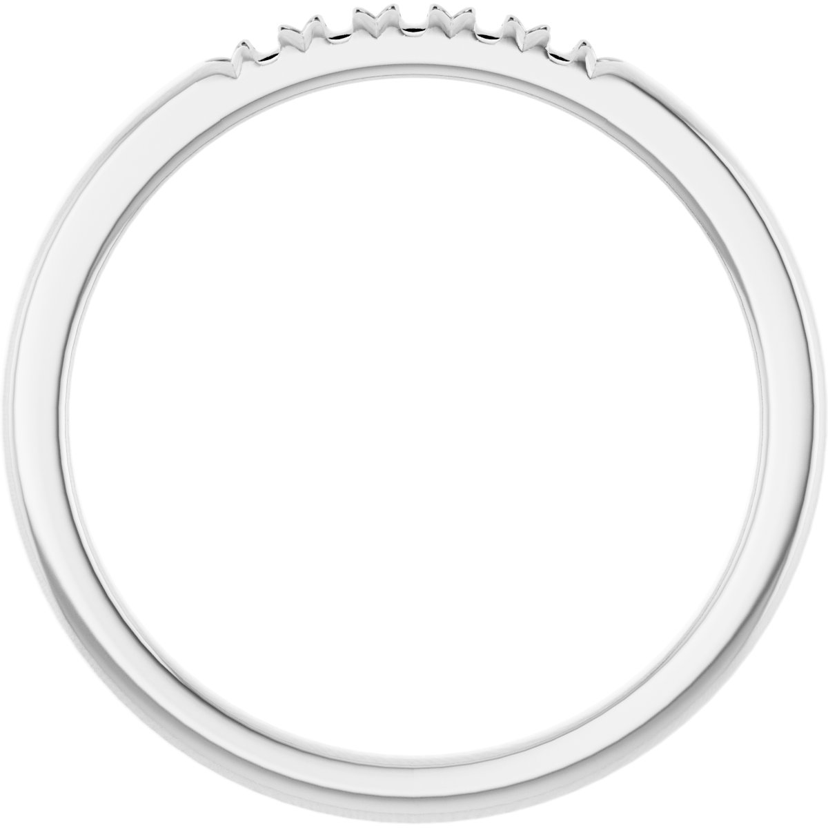 14K White 1/10 CTW Diamond French-Set Anniversary Band 