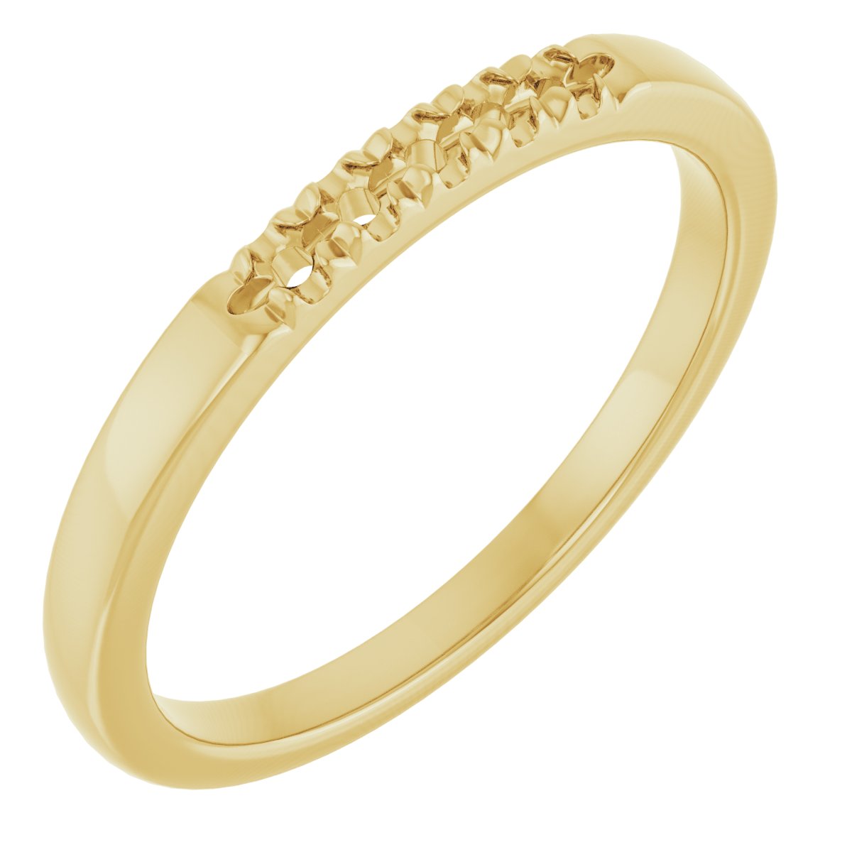 14K Yellow 1/10 CTW Natural Diamond Anniversary Band