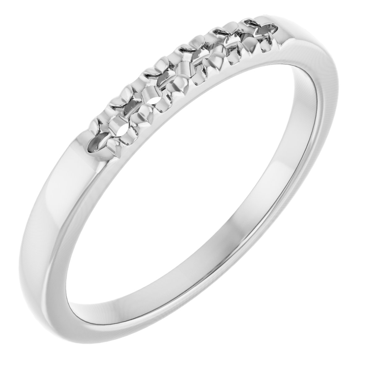 14K White 1/6 CTW Natural Diamond Anniversary Band