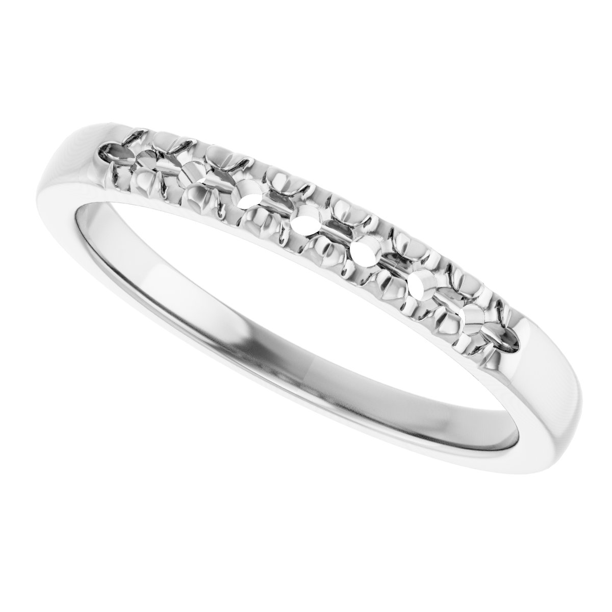 14K White 1/4 CTW Lab-Grown Diamond Anniversary Band-5